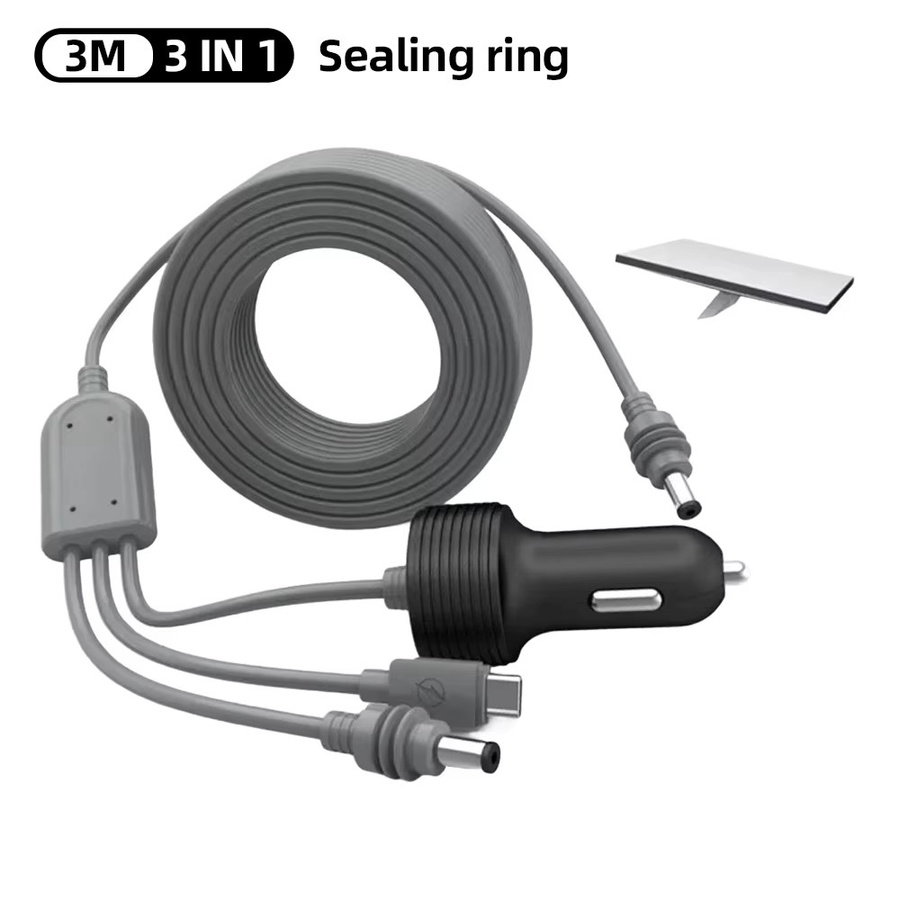 Starlink Mini 3-in-1 Autoladegerät mit wasserdichtem USB-C Verlängerungskabel und Voltmeter - Bild 4