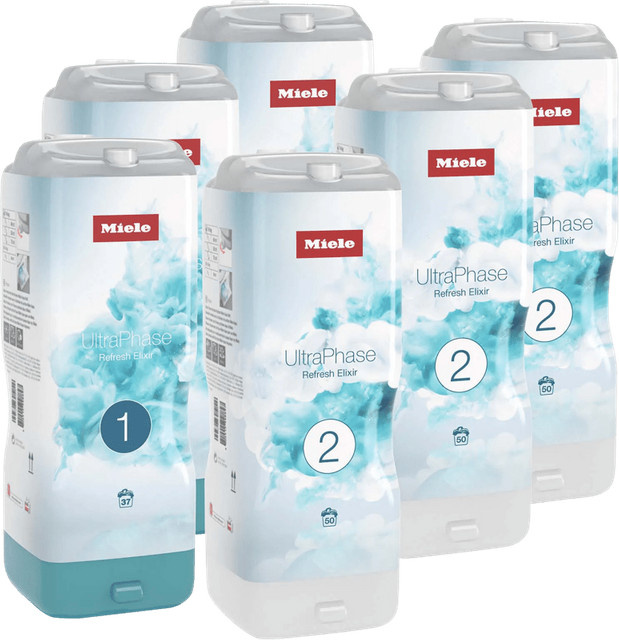 Miele UltraPhase Refresh Elixir 1 & 2 Waschmittel Set, 6 Flakons - Bild 1