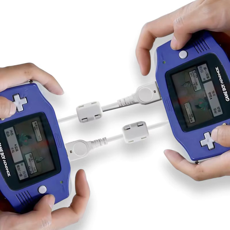 OULLX Connected Fighting Verlängerungskabel für Gameboy Advance GBA, 2-Player Controller Verbindungskabel, Weiß - Bild 2