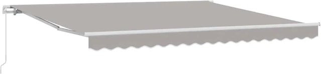 vidaXL Markise Hellgrau aus Polyester und Metall B/T/H: 400 x 350 x 165 cm - Bild 1
