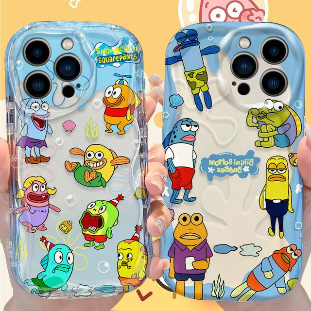 Patrick Star SpongeBob Bikini Bottom Schutzhülle für iPhone 17 Air 16 15 14 13 12 11 Pro Max Mini Stoßfestes Case in Multicolour von Potdemiel - Bild 1