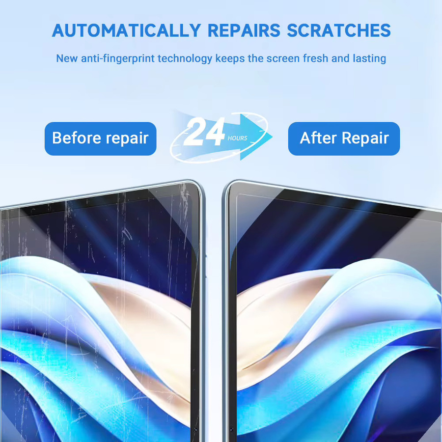 Caynes Hydrogel Screen Protector für iPad Mini 4 5 6 2 3 und Samsung Tab A7 Lite 8,7 Zoll A9, Transparent - Bild 4
