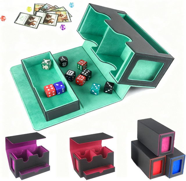RyshePro 3-in-1-Kartenetui, Karten-Aufbewahrungsbox, PU-Leder - Bild 1