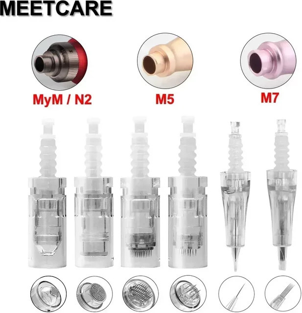 Meetcare Bajonettkartusche für Derma Microneedle Pen N2/M5/M7/MYM, Ersatznadeln - Bild 1