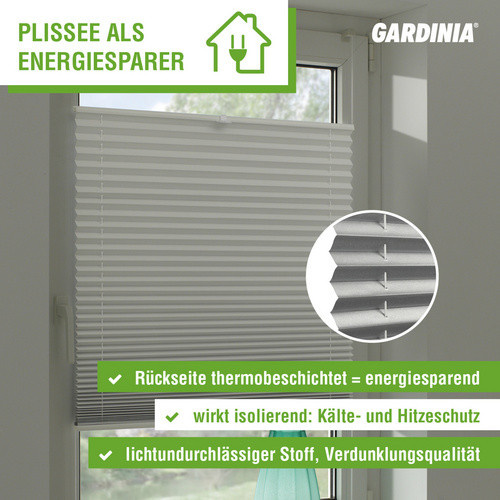 GARDINIA EasyFix Thermo-Plissee, abdunkelnd, Weiß, Breite: 50 cm, Höhe: 130 cm - Bild 2