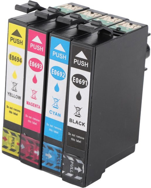 Epson Tintenpatronen Set T0691 T0692 T0693 T0694 in Schwarz, Cyan, Magenta und Gelb für Stylus CX5000 - Bild 1
