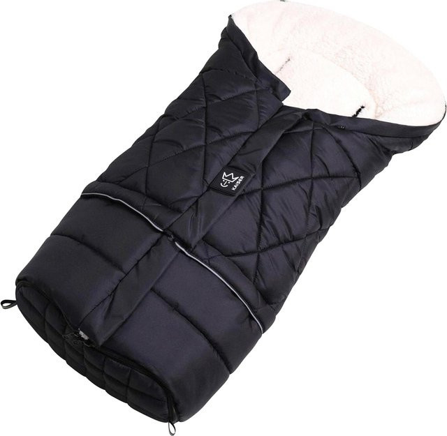Kaiser Winterfußsack MOONY 2in1 in Schwarz mit reflektierenden Elementen und Fleece-Futter - Bild 1