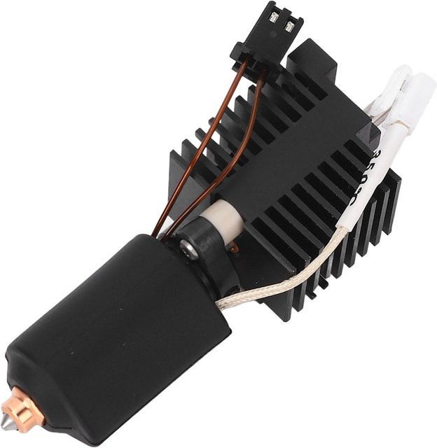Fishine Hotend-Kit für K2 Plus mit 0,4 mm gehärteter Stahl-Düse und Keramik-Heizblock in Schwarz - Bild 1