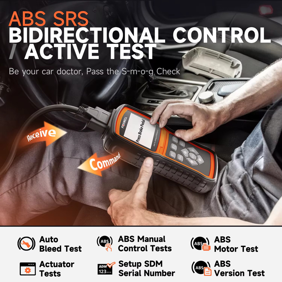 Foxwell NT630 Plus Auto-OBD2-Scanner Diagnosegerät für ABS, Airbag, EPB, Öl und Motor mit Kalibrierungsfunktion - Bild 3