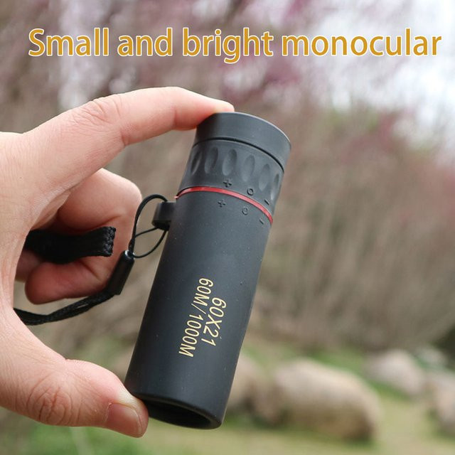 Shunmaii BAK4 Zoom Monokular Fernglas in Schwarz, tragbares Mini Teleskop für Outdoor, Camping und Jagd, B/H: 6,0 x 2,1 cm - Bild 1