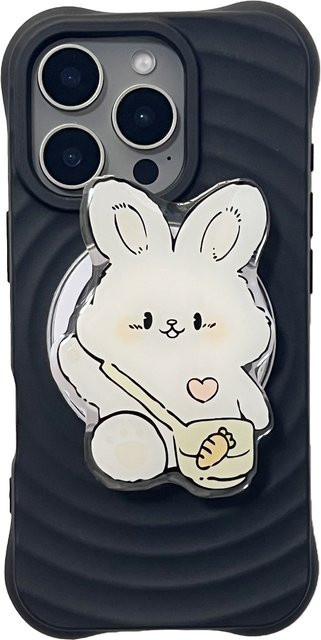 Niedriger Hasen Handyhalter Griptok für iPhone 17 Pro Max in Weiß - Bild 1