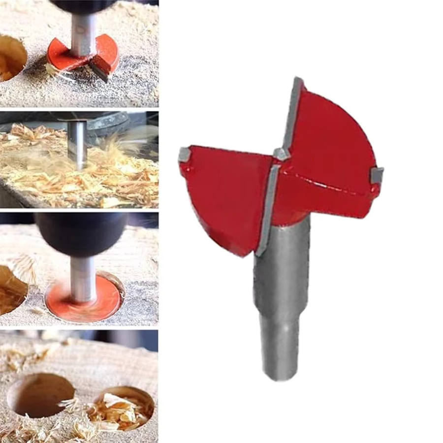 Scharnier Bohrer Set für 35mm Scharnierlöcher zur präzisen Montage von Schranktüren und Möbeln - Bild 3