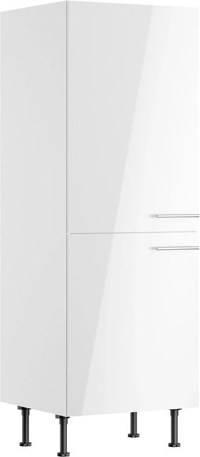 Optifit Küchen-Midischrank Rurik986 für Kühlschrank in Weiß, B/T/H: 60 x 58,4 x 176,6 cm - Bild 1