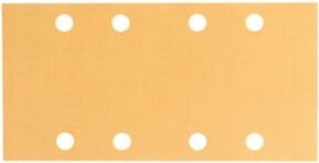 Bosch Schleifblatt C470 mit 8 Löchern und Klettverschluss für Exzenterschleifer, Körnung 320, B: 186 mm x B: 93 mm - Bild 1