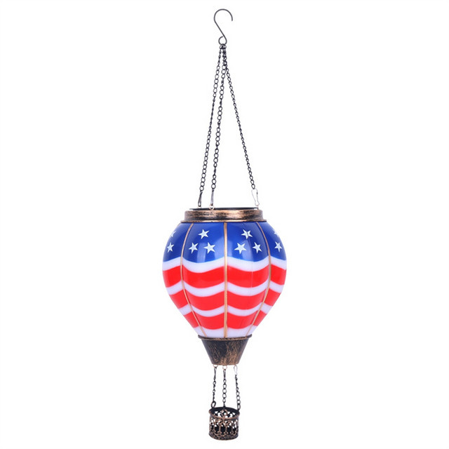 A71Z Solar-Heißluftballon Solarlaternen zum Aufhängen für Garten und Terrasse in Multicolor - Bild 1