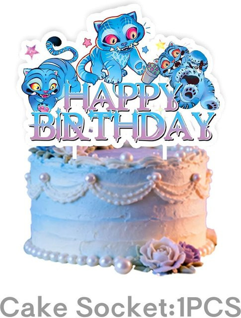Discover Intime Einweggeschirr K-Pop Dämonenjäger Derpy Tiger Blaue Kollektion aus Papier für Geburtstagsfeiern und Weihnachten - Bild 1