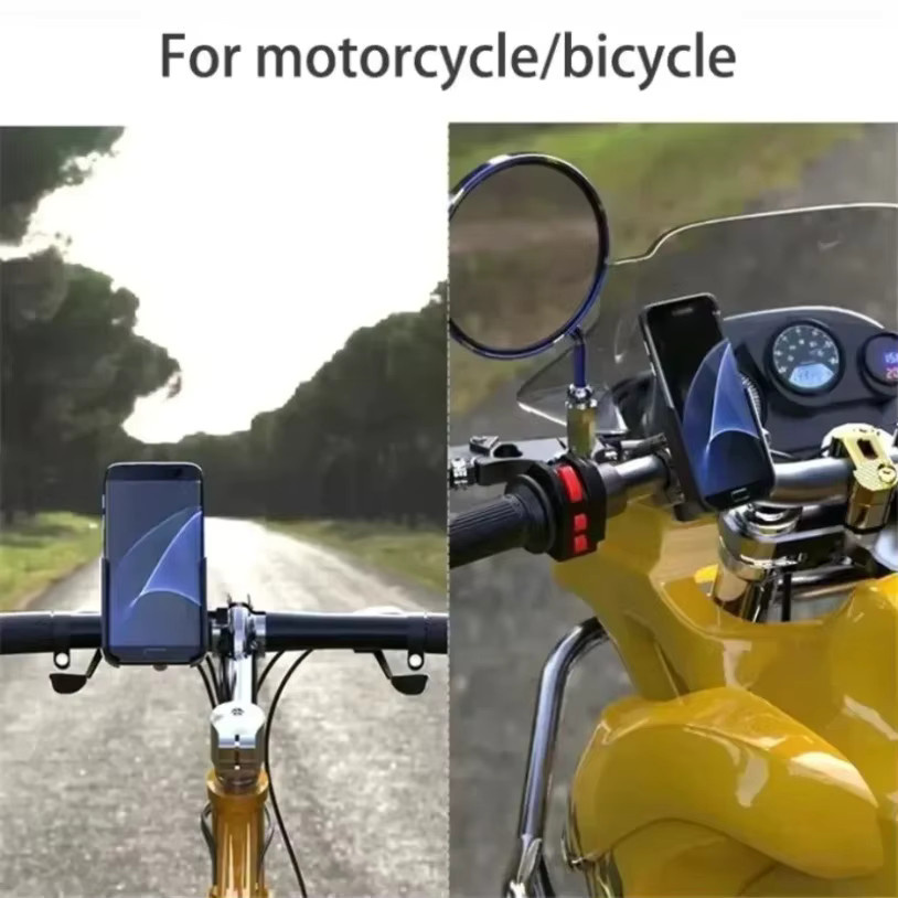 Smartphone Halterung aus Aluminiumlegierung für Motorrad und Fahrrad in Schwarz mit GPS Navigation Unterstützung - Bild 3