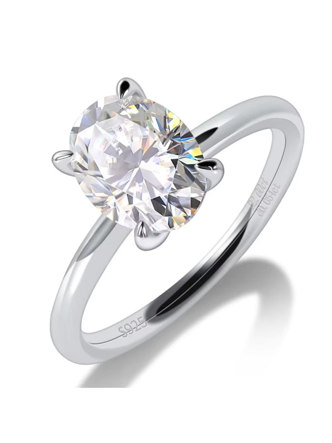 M-JAJA Verlobungsring, 925 Silber, Diamant, Damen - Bild 6