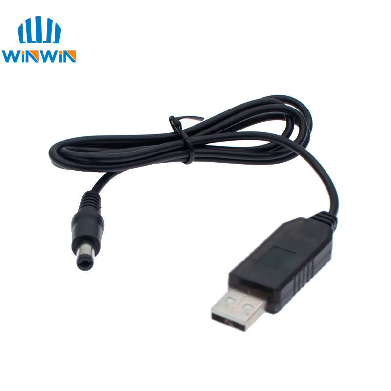 AITEWIN ROBOT USB Power Boost Line Step Up Modul DC 5V zu DC 9V / 12V Konverter Adapterkabel mit Kontrollleuchte, Schwarz, 1m - Bild 2