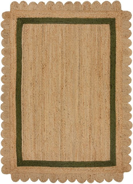 Flair Rugs Kurzflorteppich Grace in Grün und Beige im Boho-Design, B/T: 200 x 290 cm - Bild 1