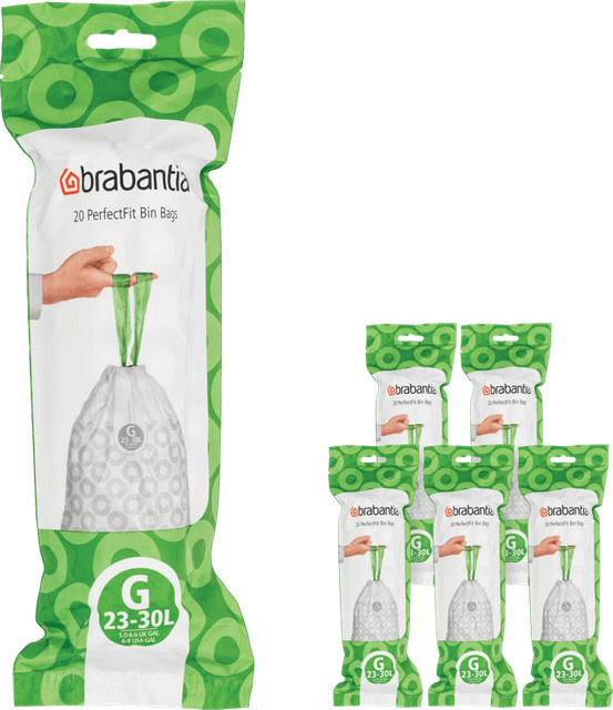 Brabantia Müllbeutel Code G transparent 23-30 Liter 120 Stück - Bild 1