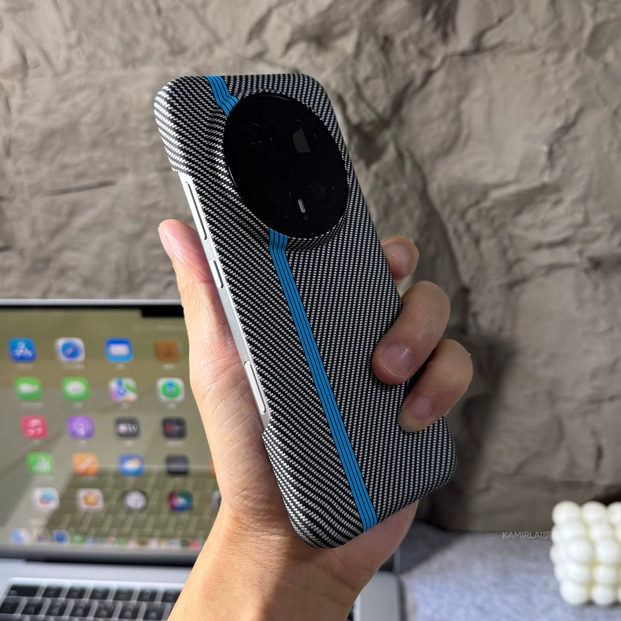 Premium Business-Hülle mit Kohlefaser-Textur für Honor Magic 8 Pro 7 6 5 in Schwarz - Bild 4