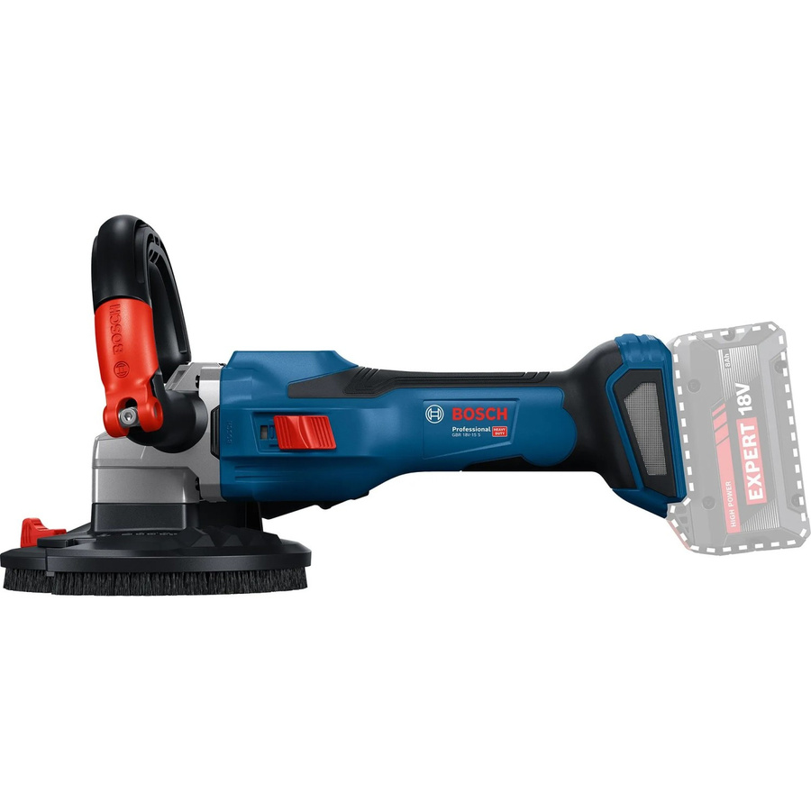 Bosch Professional Akku-Betonschleifer GBR 18V-15 S in Blau/Schwarz mit 125 mm Scheibendurchmesser - Bild 2