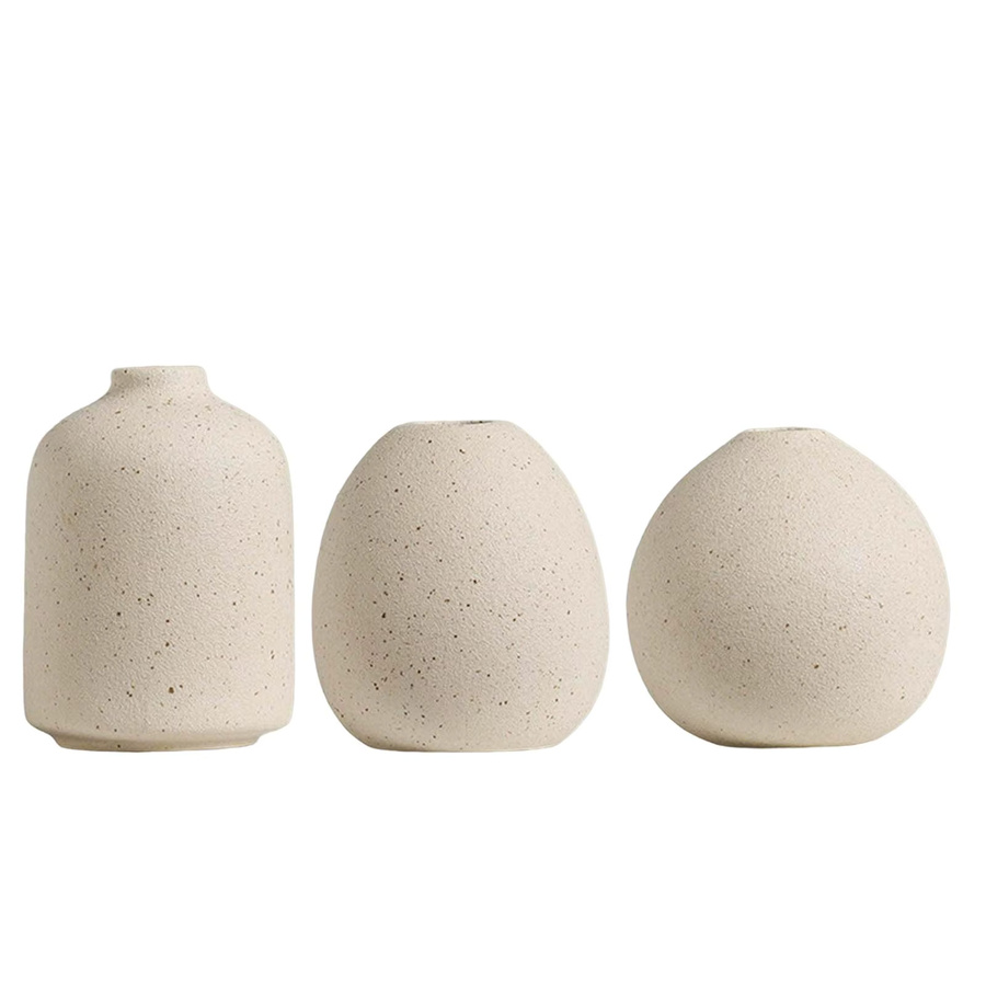 Kesoto Keramikvase in Beige im skandinavischen Design für dein Tischarrangement - Bild 2