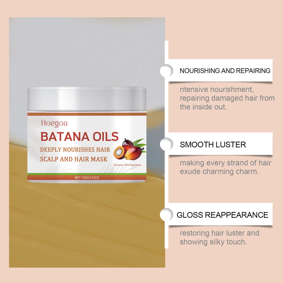 HOEGOA Batana-Öl Kopfhaut- und Haarmaske, 100g, Unisex - Bild 2