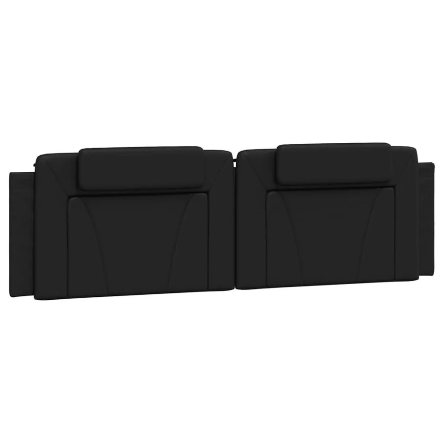 vidaXL Kopfteil-Kissen Viana Schwarz Kunstleder Breite: 180 cm - Bild 2