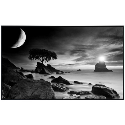 papermoon EcoHeat Infrarotheizung Landschaft Schwarz Weiss mit App-Steuerung und Überhitzungsschutz - Bild 2