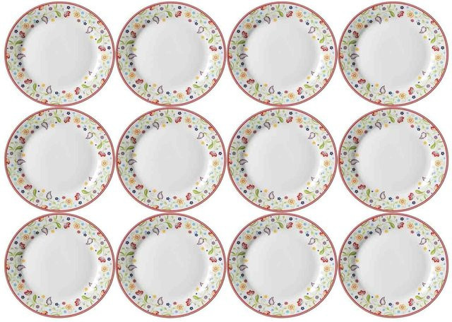 Ritzenhoff & Breker Speiseteller Shanti aus Porzellan, Multicolor, 12er Set, Durchmesser: 27 cm - Bild 1