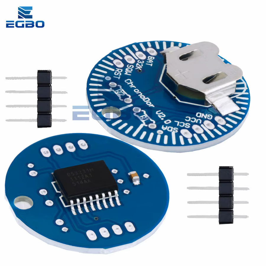 EGBO DS3231 ChronoDot V2.0 Präzisions-RTC-Modul mit Temperaturkompensation und I2C in Blau für Arduino und RPi - Bild 4