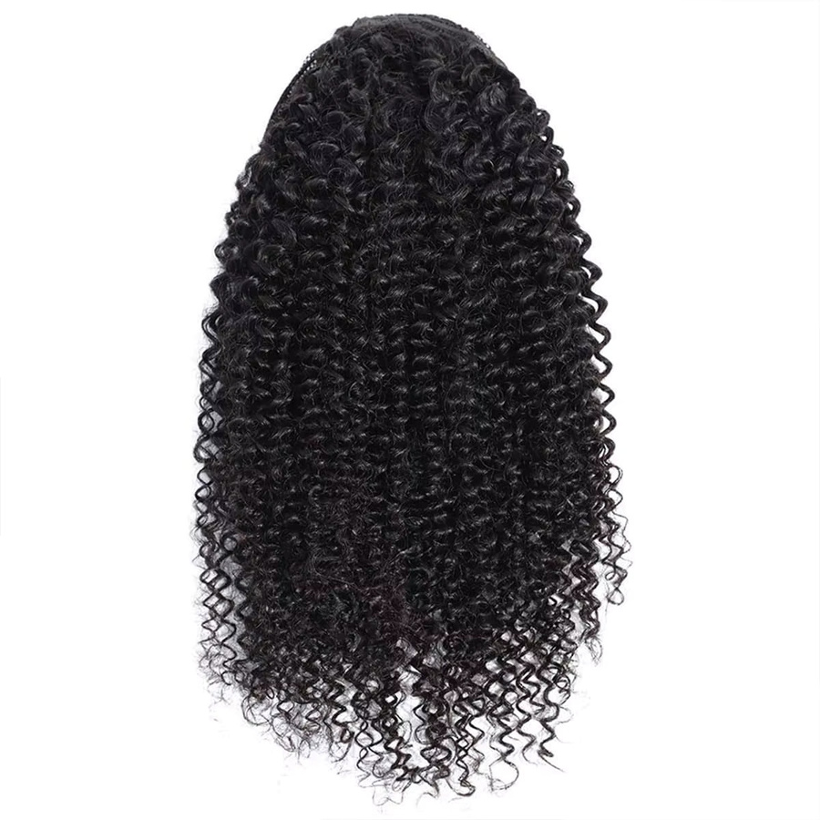 Dula A Hair Kinky Curly Pferdeschwanz-Haarverlängerungen, Echthaar, Unisex - Bild 5
