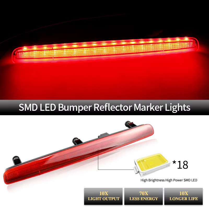 SAARMAT LED High Mount Bremslicht für Volkswagen VW T5 Transporter 2003-2015, Rot - Bild 2