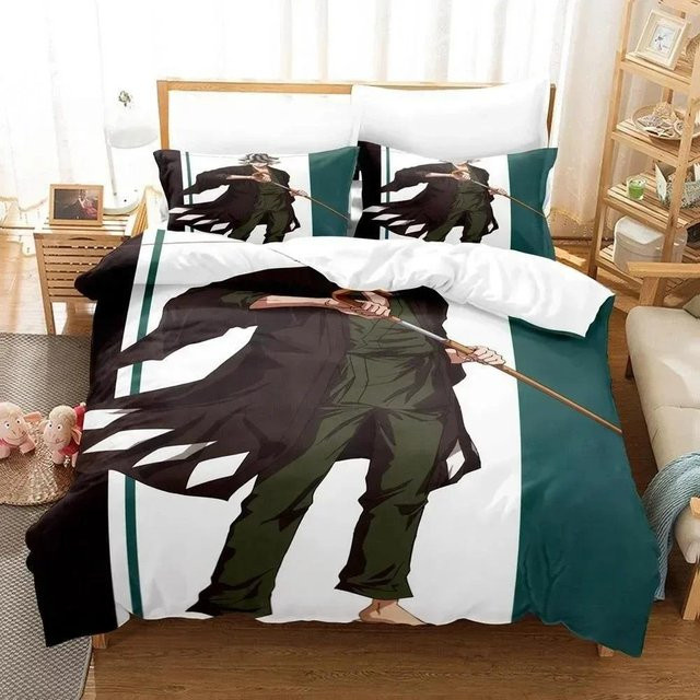 Anime Bettwäsche-Set Bleach mit 3-teiligem Bettbezug-Set für Einzelbetten, B/H: 135 x 200 cm - Bild 1