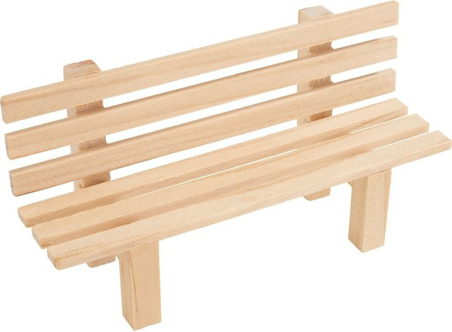 Holz-Gartenbank aus Naturholz in Beige von VBS - Bild 1