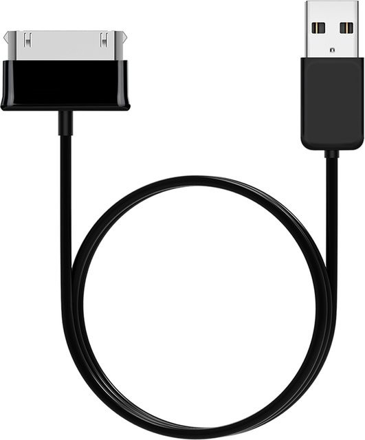 USB-Datenkabel Ladegerät für Samsung Galaxy Tab 2 10,1 Plus in Schwarz - Bild 1