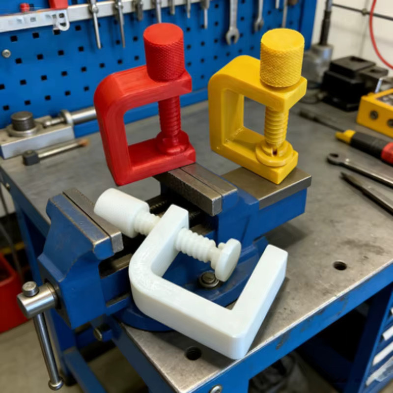3 Stück verstellbare G-Klemmen aus Kunststoff in Multicolour für Bastelarbeiten und Heimwerker - Bild 2