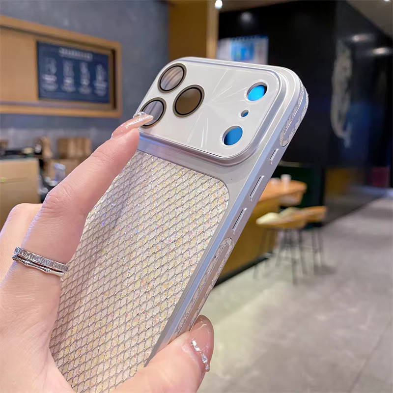 INS Luxus Glitzer Bling Handyhülle mit Kameralinsen-Schutz für Apple iPhone 17 16 15 14 13 Pro Max, stoßfeste Hartschale - Bild 2