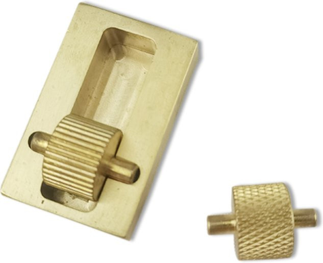 RLJLIVES Leder Rand Farbstoff Öl Roller aus Kupfer in Gold für DIY Leathercraft - Bild 1