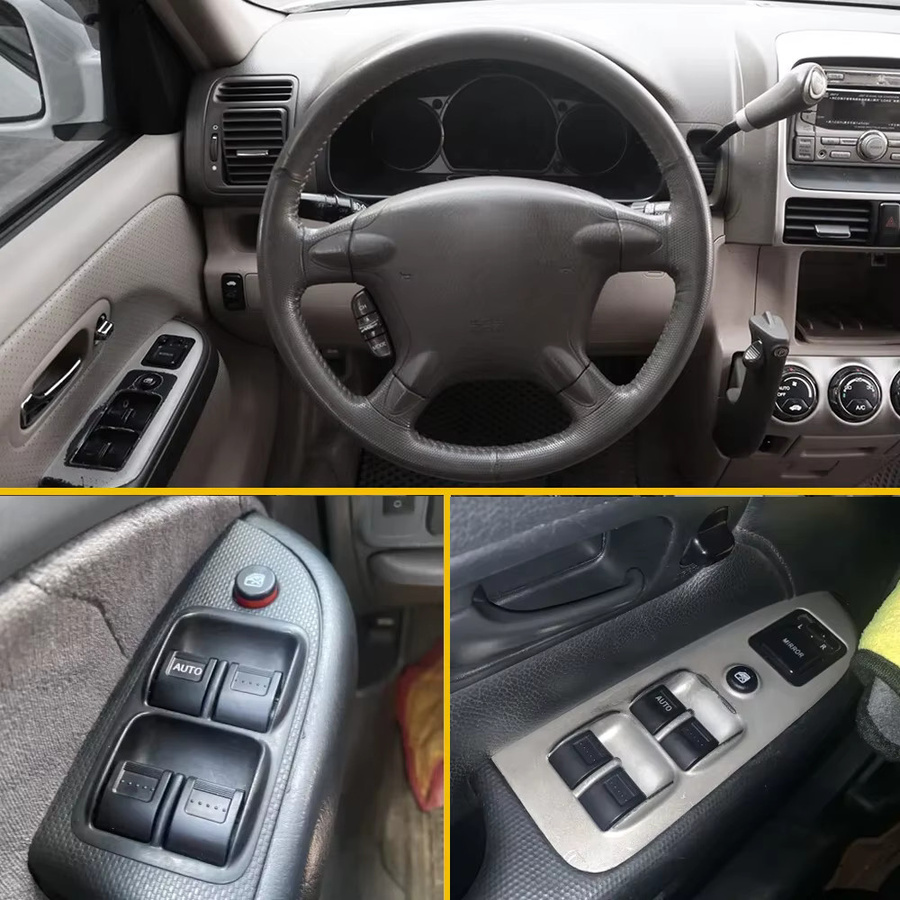 ITYAGUY Hauptsteuerschalter für Fahrerseitenfenster vorne links oder rechts für Honda Civic 2001–2005 und CRV 2002–2006, Schwarz - Bild 2
