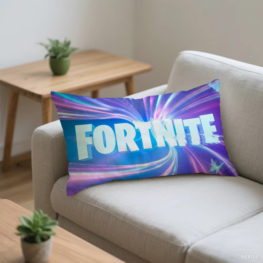 F-FORTNITE Game Logo Kissenbezug rechteckig mehrfarbig - Bild 4