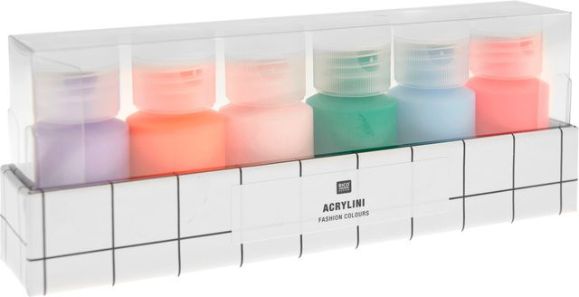 Rico Design Acrylfarben Set Fashion Colours Multicolour 6 Farben - Bild 1