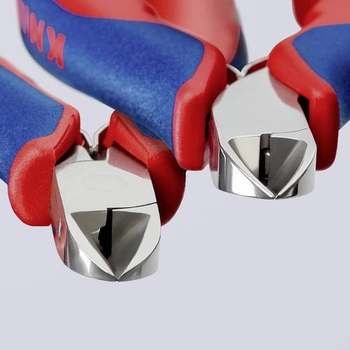 Knipex Elektronik- und Feinmechanik-Seitenschneider 77 02 115 mit Facette und Mehrkomponenten-Griff in Multicolor - Bild 1