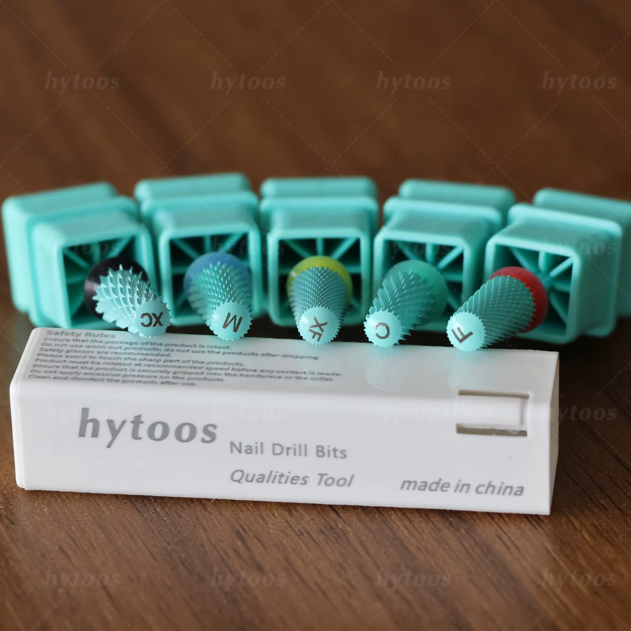 HYTOOS Sicherheits-Hartmetall-Nagelbohrer, grüne Beschichtung, Kuppel, konischer Bit - Bild 2