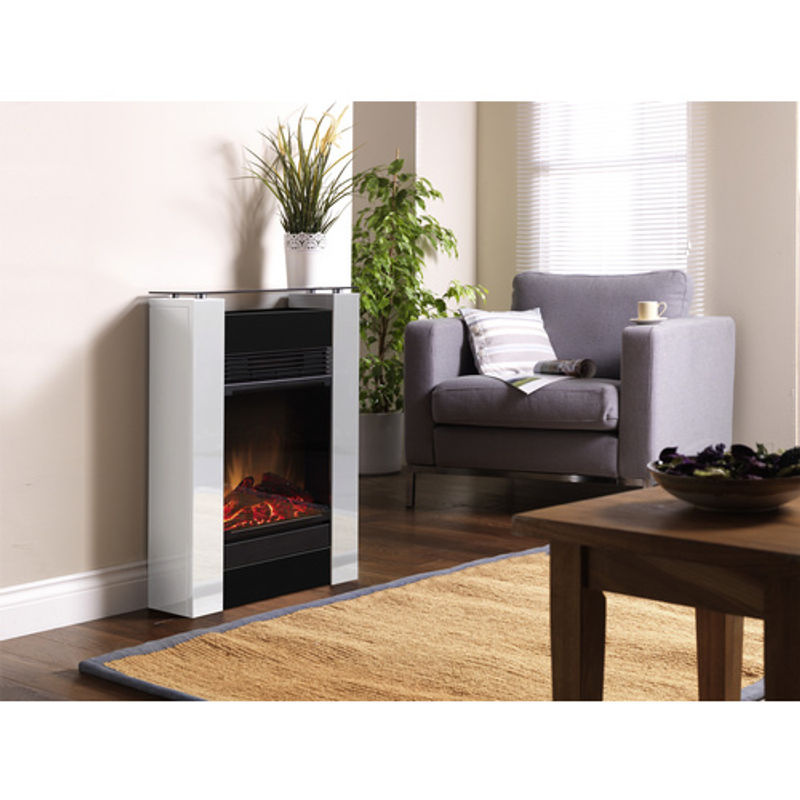 Dimplex Elektrokamin Gisella white in Schwarz mit LED und Fernbedienung, max. 1,5 kW - Bild 2