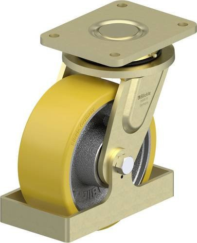 Blickle LS-GTH 202K-FS Schwerlast-Lenkrolle aus Stahl mit 200 mm Rad-Durchmesser und 1600 kg Tragfähigkeit - Bild 1