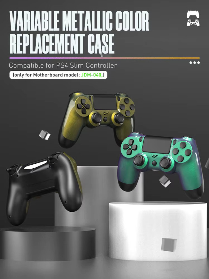 DATA FROG Chameleon Color Shift Frontplate Ersatz für PS4 Slim Controller JDM-040 in Multicolour - Bild 2