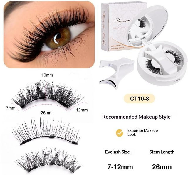 Dachong Magnetisches Wimpern Set, Wiederverwendbar, Unisex - Bild 1